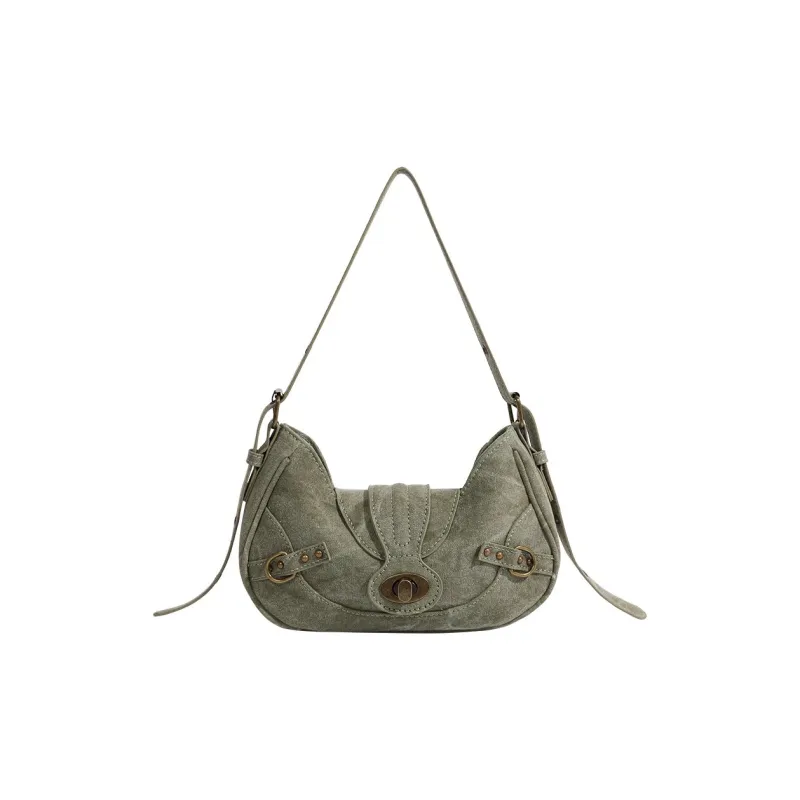 Carksky PU Shoulder Bag Regular Women's Army Green-0