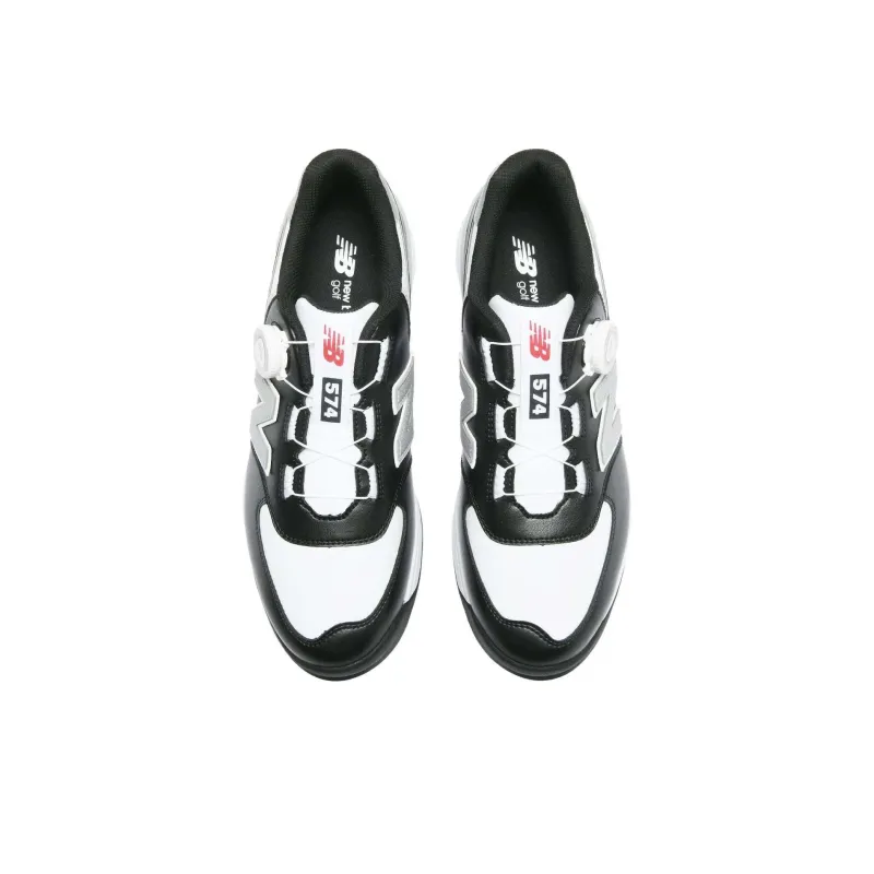 New Balance NB 574 Anti Slip Wear Resistant Low Top Casual Shoes Unisex Black White-3