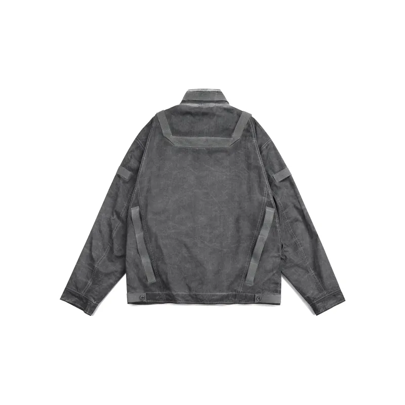 Guuka Jackets Coats Men's Light Gray-1