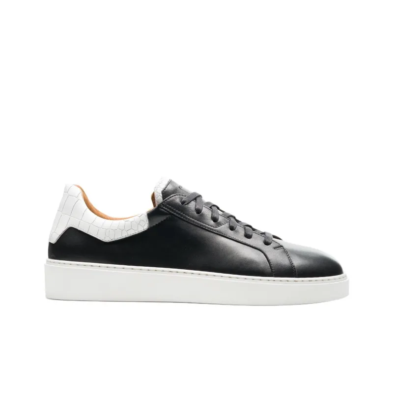 Magnanni Castillo II Low-Top Skateboard Shoes Men's Black White-1