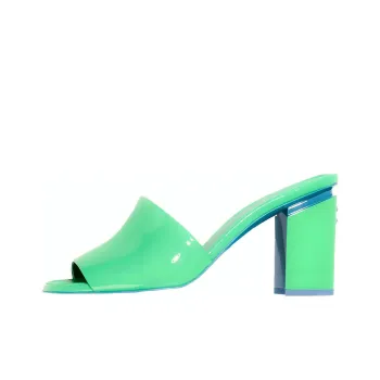 CHANEL Slide Slippers Women's Green