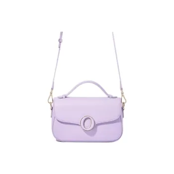 BOB ORE BLUE COLLECTION Cow Leather Shoulder Bag, Crossbody Bag, Handbag Medium Size Women's Pink Purple