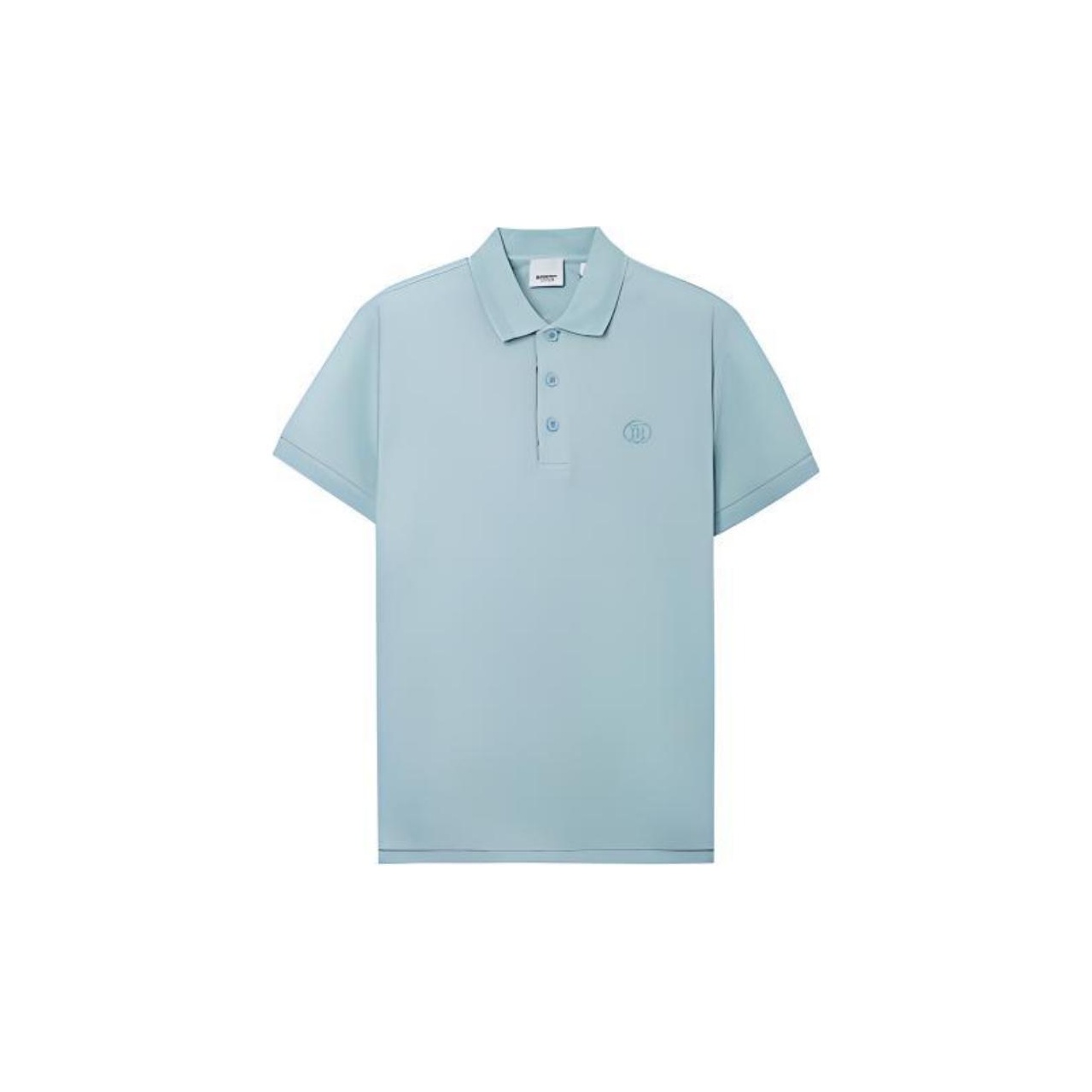 Burberry blue retailer Cotton Pique Polo Shirt with Dragon Applique - US M