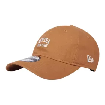 New Era Cotton Baseball Caps Unisex Light Brown