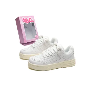 ABCIO Slip Resistant, Waterproof, Lightweight, Height Increasing Low Top Skateboard Shoes Unisex White Box