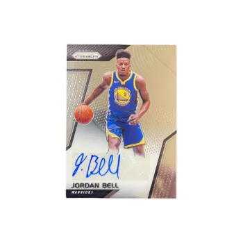PANINI 2017 18 Prizm Jordan Bell Warriors, Jordan, Bell, Signature Player Card, Card Pass Through Sports Cards 1 Pc