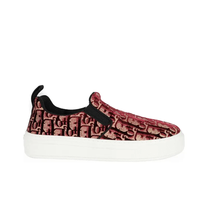 DIOR Solar Slip On Red Oblique Women's-1