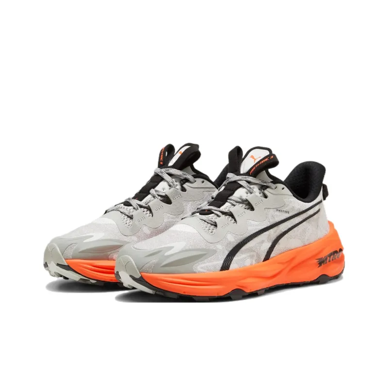 PUMA Fast Trac Nitro Anti Slip Wear Resistant Low Top Trail Running Shoes Men's Gray-2