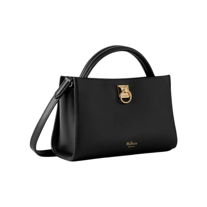 Mulberry Calfskin Shoulder Bag, Crossbody Bag, Handbag Mini Women's Black-1