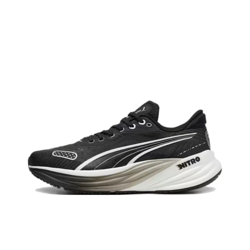 PUMA Magnify Nitro 2 Slip Resistant Low Top Training Running Shoes Men's Black-0