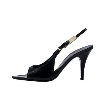 GIA BORGHINI Maureen Strap Sandals 8.5cm Women's Black