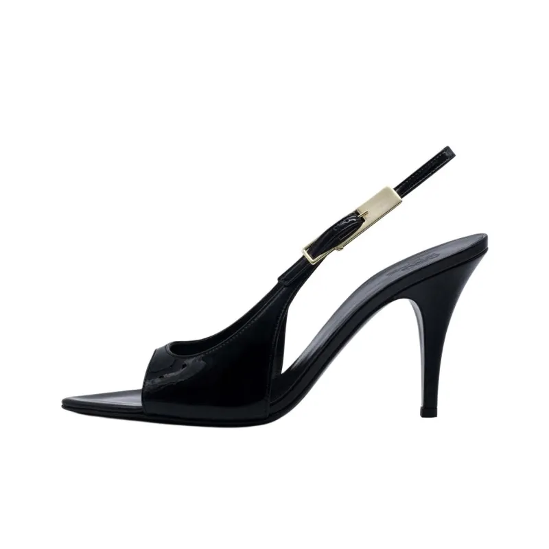 GIA BORGHINI Maureen Strap Sandals 8.5cm Women's Black-0