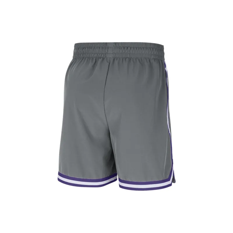 Nike DRI FIT NBA Basketball Shorts Men's Smoke Gray/Full Coverage Purple/White-1