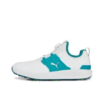 PUMA Ignite Articulate Slip Resistant, Waterproof, Lightweight Low Top Golf Shoes Men's White Green