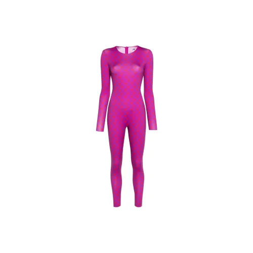 Marine Serre Jumpsuits Women's Purple