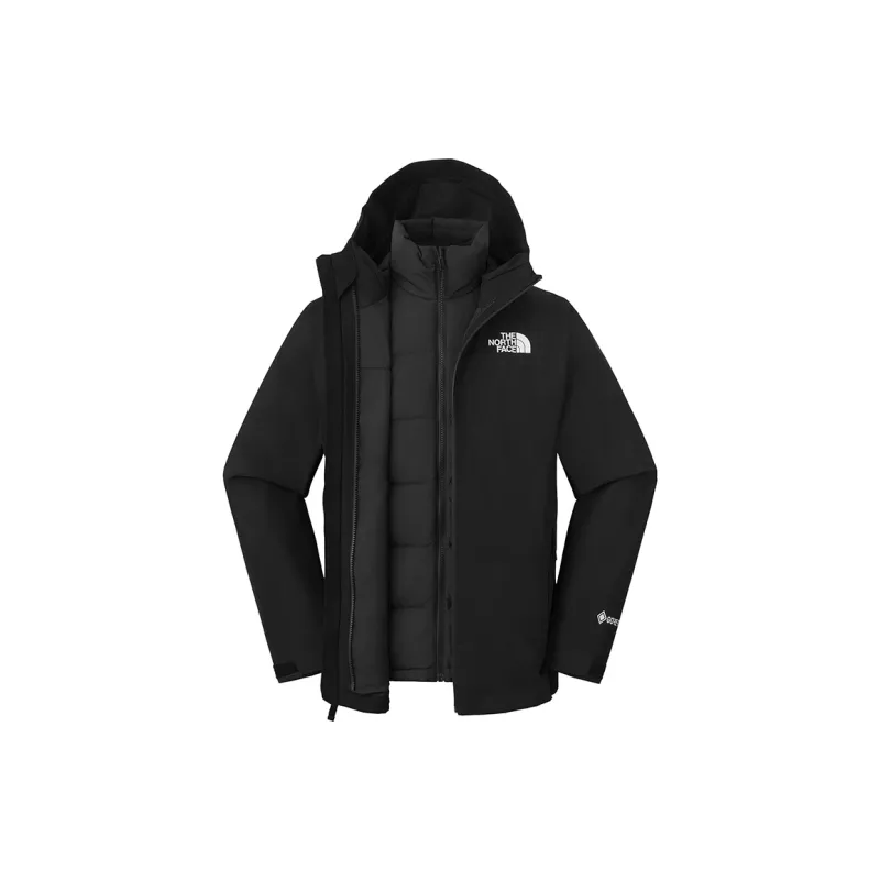 THE NORTH FACE Hiking Water Resistant Windproof Breathable Warm Windbreaker Jacket Men's Cosmic Black-1