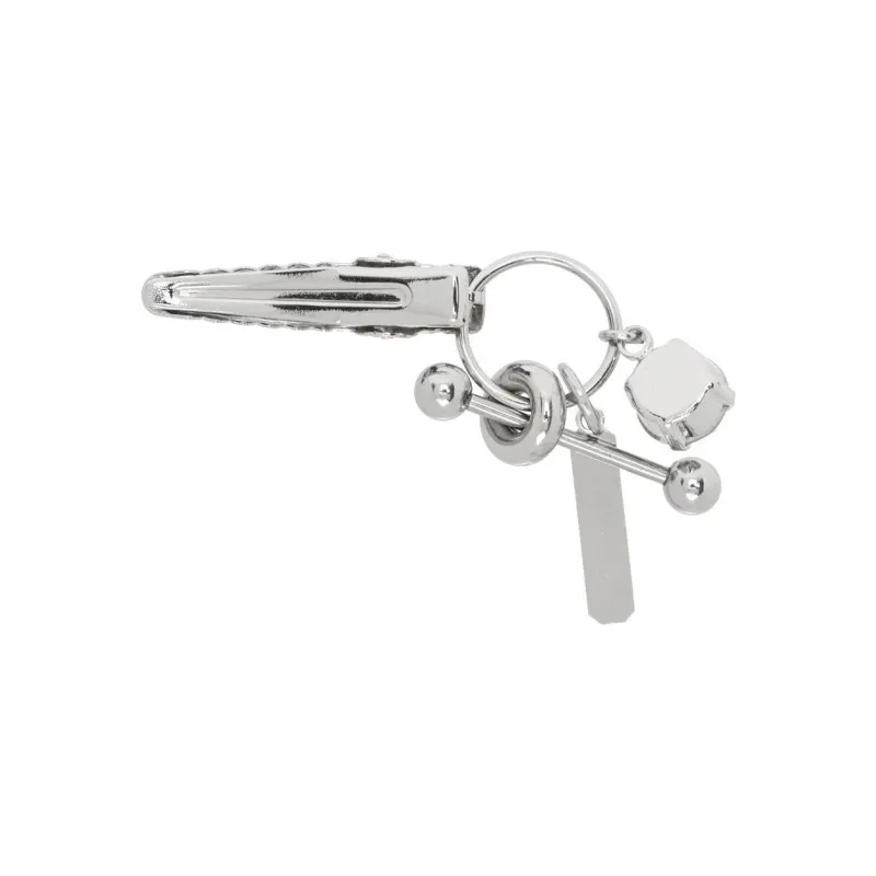 JUSTINE CLENQUET Brass Hair Clips Women's Silver-1