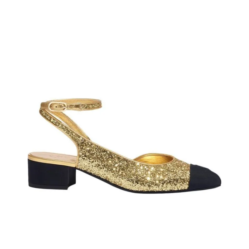 CHANEL High Heels Women's Gold-1