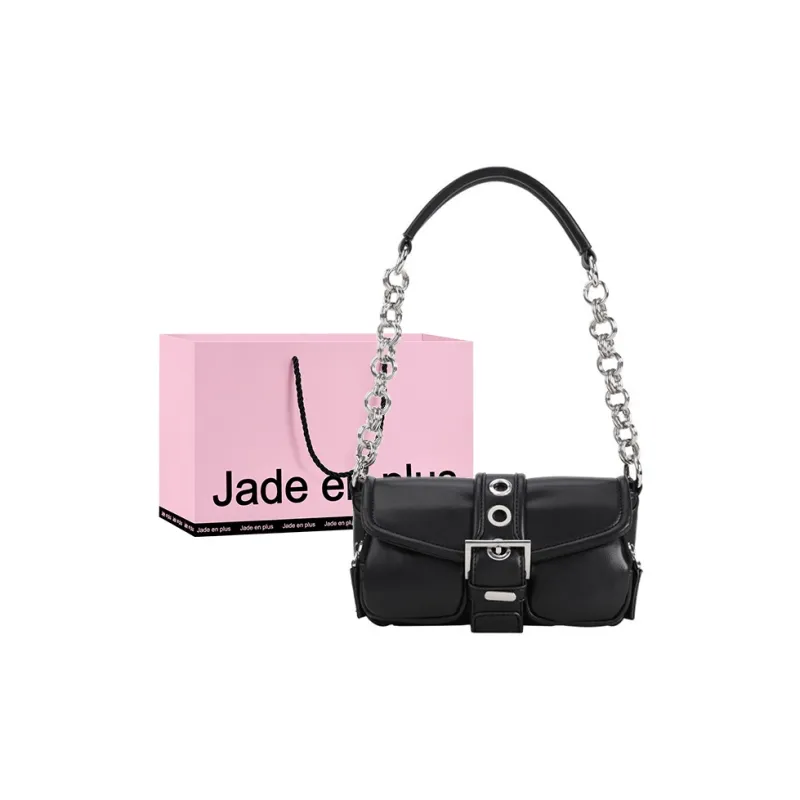 Jade En Plus PU Handbag Crossbody Shoulder Bag Regular Women's Black/White-0