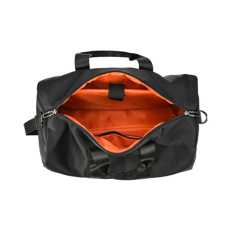 Yohji Kimura Polyester Gym Bag Travel Bag Large Size Men's Black-4