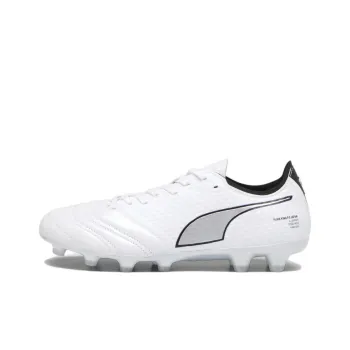 PUMA King Mirai AG Short Rubber Studs HG Short Rubber Studs Anti Slip Wear Resistant Soccer Shoes Men's White