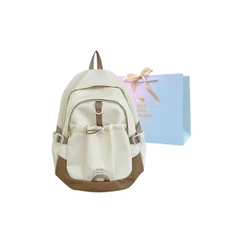 SUPERCUTE Nylon Backpack Women's Ecru/Pink/Purple/Blue/Black