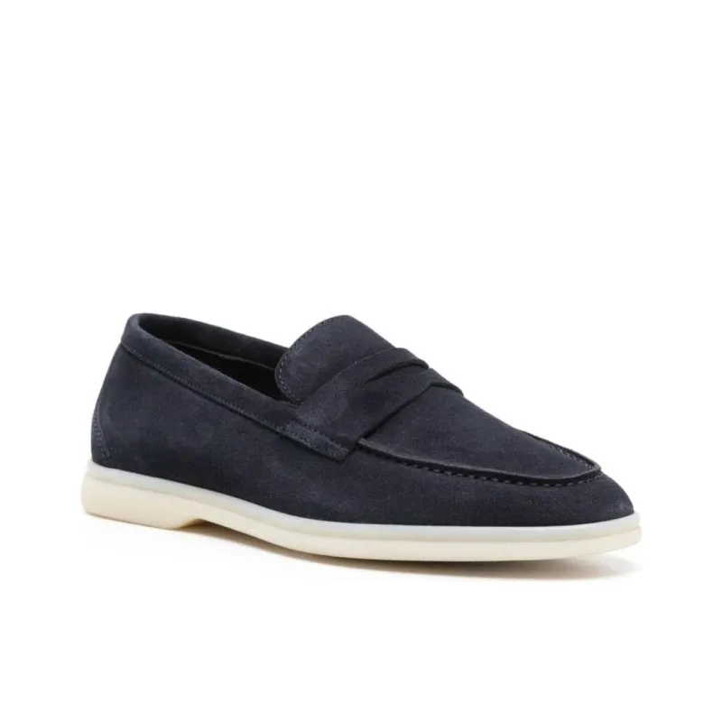 SCAROSSO Luciana Almond Toe Loafers Women's-2