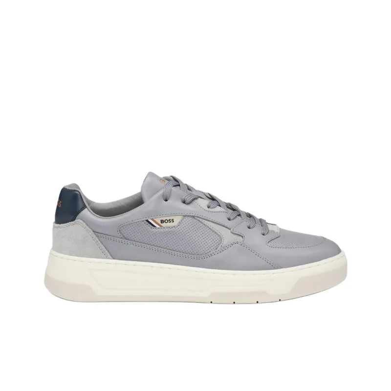 HUGO BOSS Low Top Casual Shoes Men's Gray-1