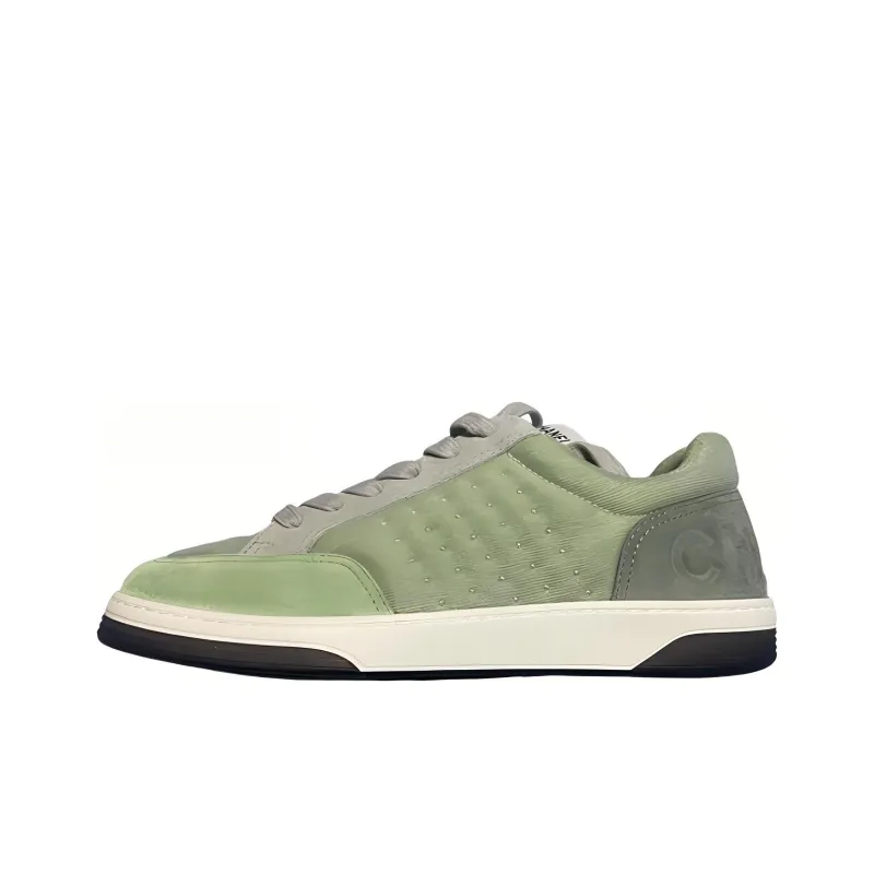 CHANEL Wear Resistant Low Top Skateboard Shoes Women's Green-0