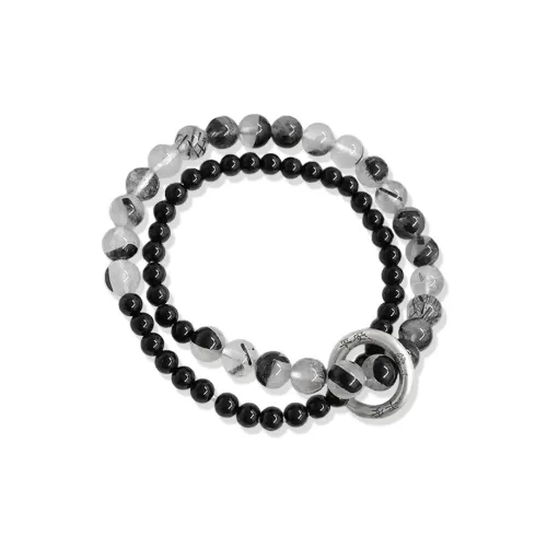 Jingleo Colored Glaze Ink Wash Peaceful Circle Beaded Bracelet Unisex