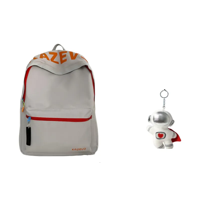 BRABOSTON Nylon Backpack Regular Unisex Dark Blue/Gray/Red Blue/Red Yellow-3