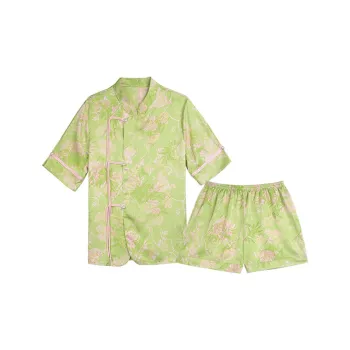 IIZZINI Pajama Set Women's Bamboo Daisy