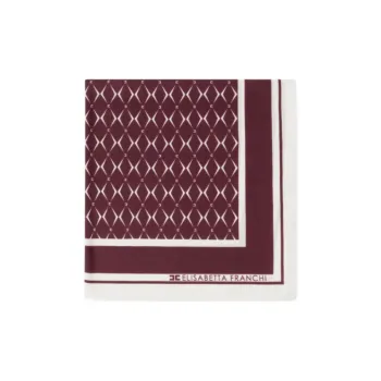 Elisabetta Franchi Silk Silk Scarves Women's Red