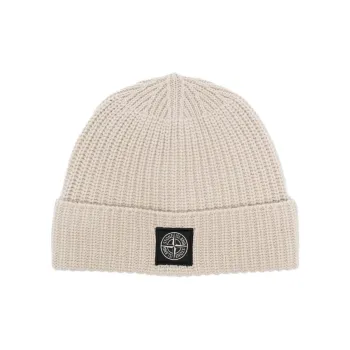 STONE ISLAND Logo Patch Beanie
