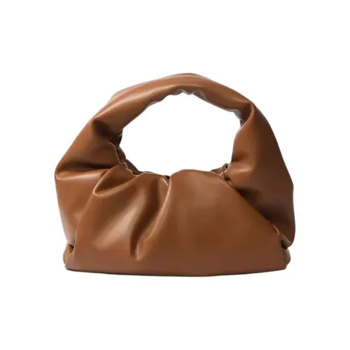 BOB ORE BLUE COLLECTION Genuine Leather Handbag Medium Size Women's Caramel