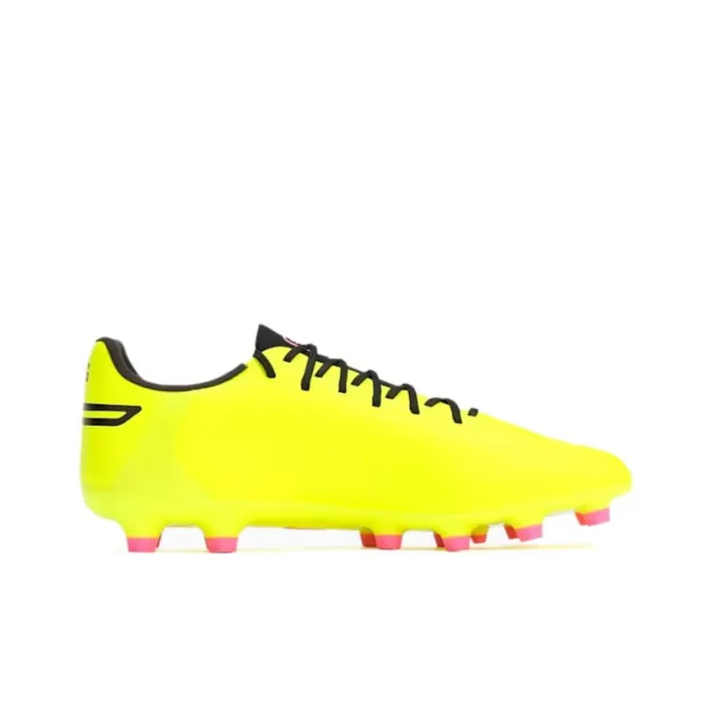 PUMA King Pro HG Rubber Short Studs Anti Slip Wear Resistant Soccer Shoes Men's Yellow Black-1