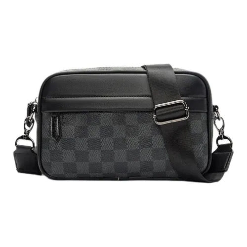 Carksky PU Crossbody Bag Small Square Bag Mini Backpack Regular Men's Square/Fengma Coffee