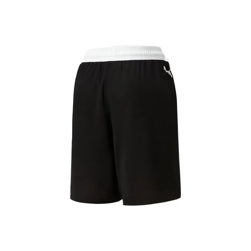 PUMA TEAMWEAR FLARE Basketball Shorts Men's Black White-1