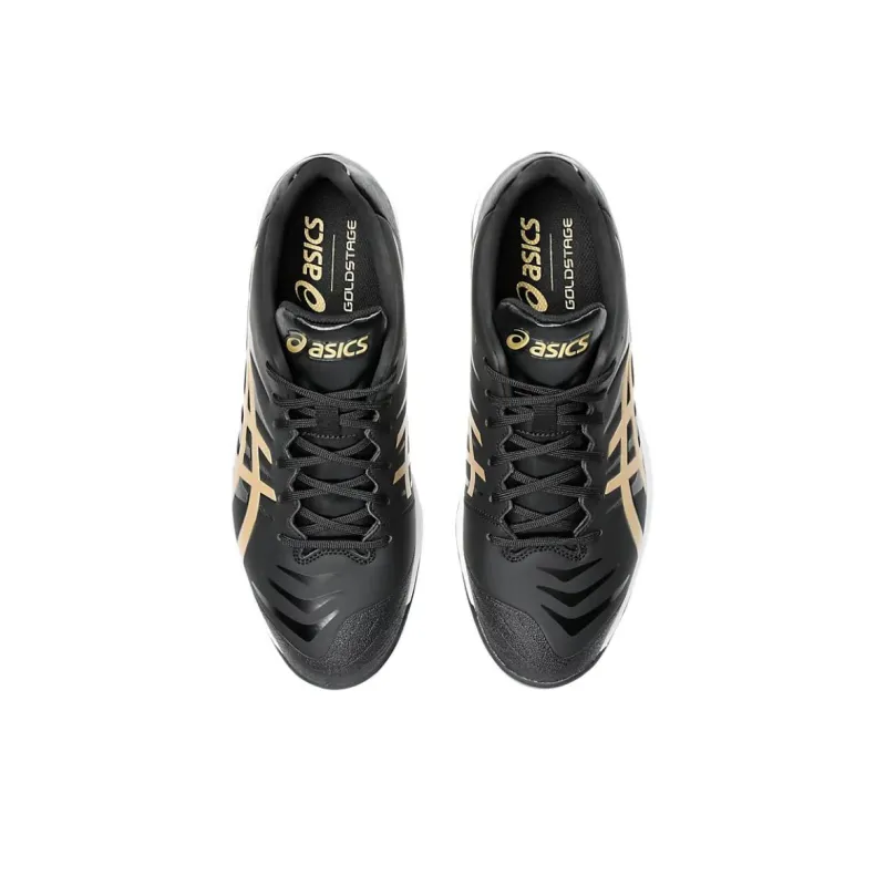 Asics Goldstage Anti Slip Wear Resistant Low Top Training Shoes Men's Black Gold-2