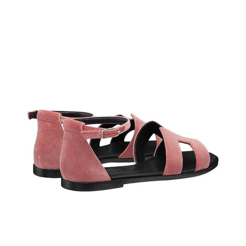 HERMES Santorini Strap Sandals Women's Rosewood Color-3