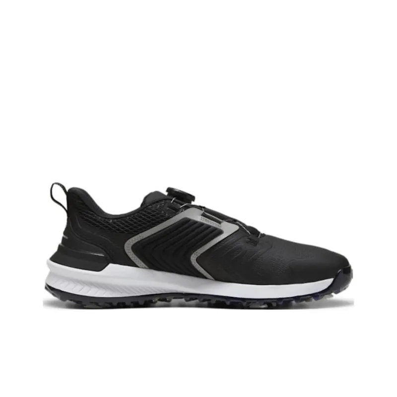 PUMA IGNITE Breathable Low Top Golf Shoes Men's Black White-1