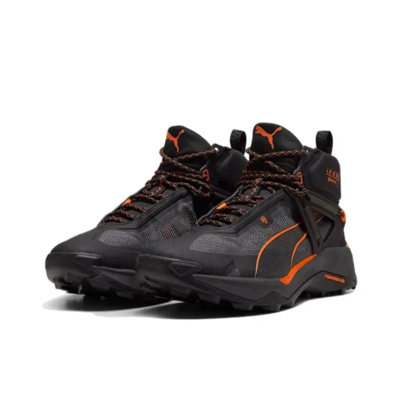 PUMA SEASONS Anti Slip Wear Resistant Low Top Trekking Shoes Men's Black Orange-2