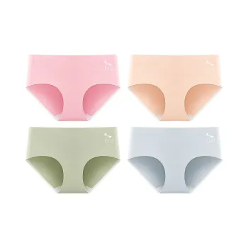 RED DRAGONFLY 60S Combed Cotton Seamless Underpants Women's Gift Box Set Of 4