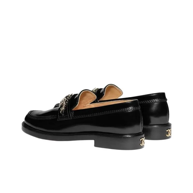 CHANEL Loafers Women's Black-3