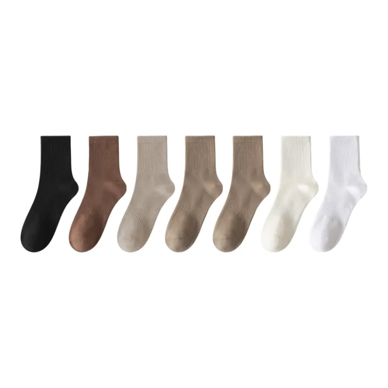 MIIOW Mid Calf Socks Men's 7 Pack-7