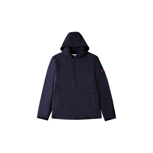 BEN SHERMAN Jackets Men Navy Blue