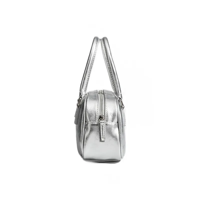 PINK·LAND PU Shoulder Bag Crossbody Bag Handbag Regular Women's Silver/Pink/Yellow-3