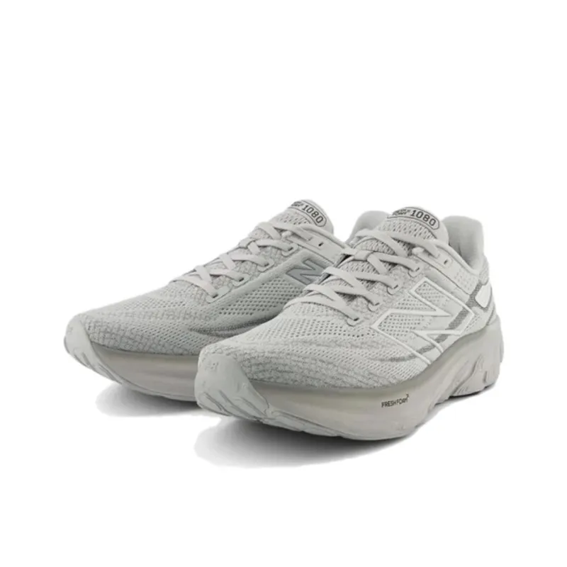 New Balance 1080 V13 Anti Slip Wear Resistant Low Top Running Shoes Men's Gray-3