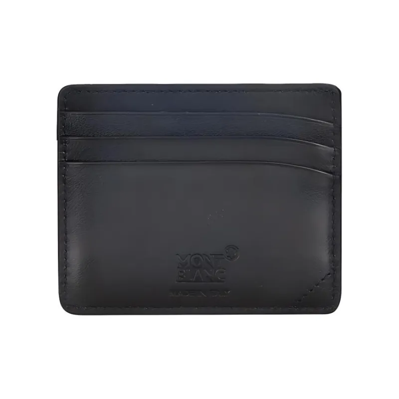 MONTBLANC Meisterstuck Leather Card Holder Men's Navy-2