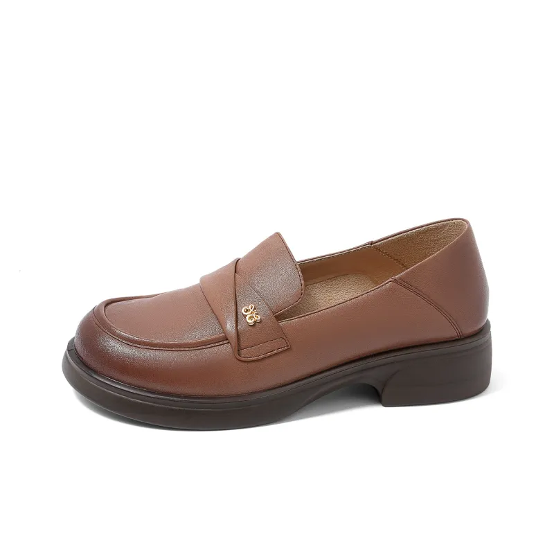 COMELY Loafers Women's Black/Light Brown/Ecru-8